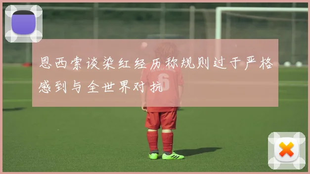 恩西索谈染红经历称规则过于严格感到与全世界对抗
